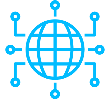 Iot edge globe icon